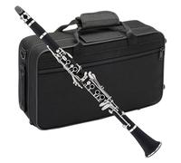 ALFAAL Clarinet Musical B-flat Tune Professional Instruments Clarinet Black tube 17 keys Copper-Nickel Key Bb tone bakelite clarinet