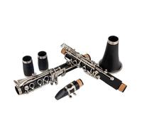 ALFAAL Clarinet Musical Bb Clarinet 17 Keys Hard Rubber Wooden Professional Woodwind Instrument Tenor Clarinet Accurate tuning