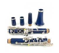 ALFAAL Clarinet Musical Bb Clarinet 17 Keys Navy Blue Clarinete With Case