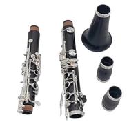 ALFAAL Clarinet Musical Ebony Wood Clarinet 17 Keys Bb Tune Musical Instrument with Case Accessories Material Composite Wood
