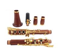 ALFAAL Clarinet Musical Larinete profissional Redwood melodia 17 teclas banhado a prata cobre