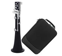 ALFAAL Clarinet Musical Professional 17 keys clarinet ABS body Copper-Nickel keys with case Easy to Play with Beautiful Sound