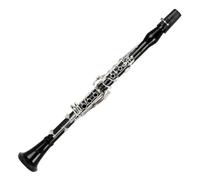 ALFAAL Clarinet Musical Professional Ebony Clarinet bB Tune 18 Key Silver Plated Copper Solid Wood
