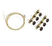 ALFAAL Classical Guitar Tuning Pegs Machine Heads Tuner Brown With Guitar Strings Set