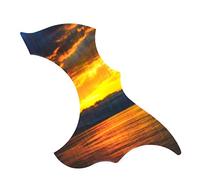ALFAAL Colour Printing Acoustic Guitar Pickguard Pickguard Scratch Guard Plate Replacement Self Adhesive Acoustic Guitar Pickguards (Color : 08)