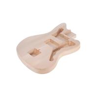 ALFAAL DIY Electric Guitar Unfinished Body Guitar Barrel Blank Basswood Guitar Body Replacement Parts