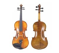 ALFAAL Ebony Piano Case Bow Handmade Beginner Students Practice Pattern Violin (Color : 3/4)