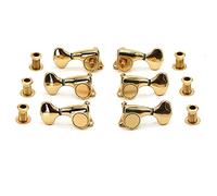 ALFAAL Electric Folk Acoustic Guitar Knob Fully Enclosed Tuner Reel Butterfly Fishtail Twisting Handle 1:21 (Color : Gold)