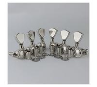 ALFAAL Electric Guitar Machine Heads Tuners 3R3L Bright Black Tuning Pegs