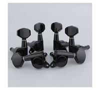 ALFAAL Electric Guitar Machine Heads Tuners Gear Ratio 1: 19 For ST Or TL Black Tuning Pegs (Color : 3R3L)