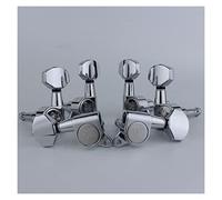 ALFAAL Electric Guitar Machine Heads Tuners Gear Ratio 1: 19 For ST Or TL Chrome Silver Tuning Pegs (Color : 3R3L)