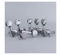 ALFAAL Electric Guitar Machine Heads Tuners Mini Oval Tuner For ST TL Silver Tuning Pegs (With Packaging)
