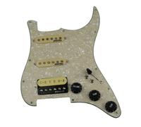 ALFAAL Electric Guitar Pickguard Pickup 7 Way Type Fully Loaded Electric Guitar Pickup Prewired Pickguard Pickup SSH Single Coil Humbucker Pickup(A)