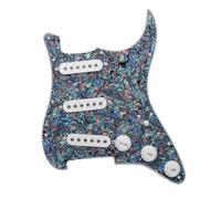 ALFAAL Electric Guitar Pickguard Pickup Alnico-3 SSS Prewired Guitar Pickguard Loaded Pickups Staggered Pickups 48mm 50mm 52mm For FD ST Guitar Multi-color(A)
