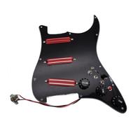 ALFAAL Electric Guitar Pickguard Pickup Guitar Prewired Loaded Pickguard With SSS Mini Humbucker Pickup Set High Output DCR Welding Harness For ST Guitar