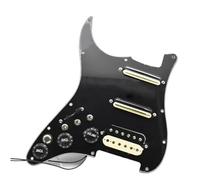 ALFAAL Electric Guitar Pickguard Pickup Left Hand Prewired Loaded ST Pickguard With SSH With Humbucker Pickups Set Coil Splitting Converter For ST Electric Guitar(B)
