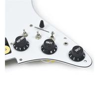 ALFAAL Electric Guitar Pickguard Pickup Left Hand SSH Electric Guitar Pickguard Two Mini Humbucker +ONE Humbucker+Silence Converter Loaded Prewired Scratchplate(C)