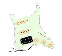 ALFAAL Electric Guitar Pickguard Pickup Mint Green Single SSH Loaded Prewired Guitar Pickguard Humbucker Pickups Set For Electric Guitar
