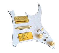 ALFAAL Electric Guitar Pickguard Pickup Prewired HSH RG Pickguard Loaded V Pickup Set Multifuction Converter Split Coil Pickups Welding Harness