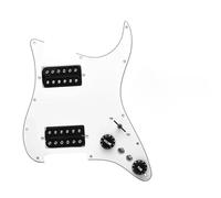 ALFAAL Electric Guitar Pickguard Pickup Special For 5 HH Prewired Pickguard Coil Splitting Pickguard HH Loaded Pickguard With Humbucker Pickups Set(I)