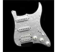 ALFAAL Electric Guitar Pickguard Pickup SSH Electric Guitar Pickguard Pickup Wiring Loaded Prewired Pickguard SSH Guitar Pickguard Scratchplate Pickup Assembly(F)