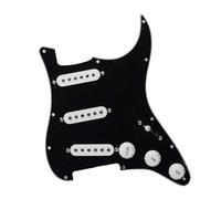 ALFAAL Electric Guitar Pickguard Pickup SSS Pickup Electric Guitar Prewired Pickguard Single Coil Pickups Loaded 11 Hole Guitar Accessories Multi Colour(C)