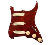 ALFAAL Electric Guitar Pickguard Pickup SSS Prewired Loaded Electric Guitar Pickguard Set Dual Rail Pickups For ST Style Guitar 3Pcs Humbucker 9K(U)