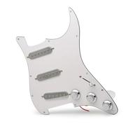 ALFAAL Electric Guitar Pickguard Pickup ST SSS Silver Pickup Pickguard Electric Guitar Pickguard And Loaded Prewired Scratchplate Assembly Pickguard Pickup(A)