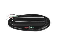 ALFAAL Electric Guitar Single Coil Pickup Set 1PCS Ceramic Hot Dual Rails Pickup Pickup ST Electric Guitar Mini Humbucker Pickup Black 4 Wires(9-10K)