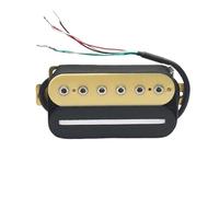 ALFAAL Electric Guitar Single Coil Pickup Set 4 Conduct Cable Coil Splitting Electric Guitar Humbucker Blade Hex Screw Adjusting Dual Coil Guitar Pickup(D)