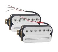 ALFAAL Electric Guitar Single Coil Pickup Set 4 Conduct Cable Coil Splitting Electric Guitar Humbucker Blade Adjusting Dual Coil Guitar Pickup(I)
