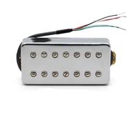 ALFAAL Electric Guitar Single Coil Pickup Set 7 String LP Guitar Humbucker Pickup 8.5K/14K Dual In Line Slotted Screw Coil Splitting For Electric Guitar Black/Gold(A)