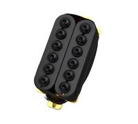 ALFAAL Electric Guitar Single Coil Pickup Set Adjustable Metal Double Coil Electric Guitar Pickups Humbucker Black(A)
