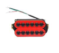 ALFAAL Electric Guitar Single Coil Pickup Set Adjustable Metal Double Coil Electric Guitar Pickups Humbucker Guitar Instrument Accessories Red(A)