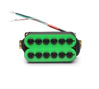 ALFAAL Electric Guitar Single Coil Pickup Set Adjustable Metal Double Coil Electric Guitar Pickups Humbucker Guitar Accessories Green(C)