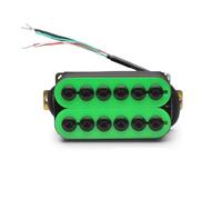 ALFAAL Electric Guitar Single Coil Pickup Set Adjustable Metal Double Coil Electric Guitar Pickups Humbucker Guitar Accessories Green(A)