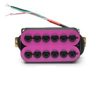 ALFAAL Electric Guitar Single Coil Pickup Set Adjustable Metal Double Coil Electric Guitar Pickups Humbucker Neck And Bridge Guitar Pickup Accessories(B)