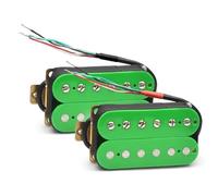 ALFAAL Electric Guitar Single Coil Pickup Set Double Coil Humbucker Electric Guitar Pickup Bridge Or Neck Pickup Green Suitable For Guitar(B)