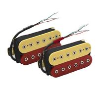ALFAAL Electric Guitar Single Coil Pickup Set Electric Guitar Humbucker 12 Adjustable Hex Screw Dual Coil For 6 String Guitar Coil Spliting Pickup(E)