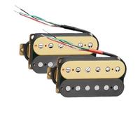 ALFAAL Electric Guitar Single Coil Pickup Set Electric Guitar Humbucker Guitar Pickup Four Conduct With Shield Bridge-15K Or Neck-7.5K Pickup(H)