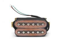 ALFAAL Electric Guitar Single Coil Pickup Set Electric Guitar Pickup Coil Spliting Pickup Humbucker Dual Coill Pickup 4 Conduct Cable N-7.5K/B-15K Output Transparent(A)