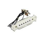 ALFAAL Electric Guitar Single Coil Pickup Set Folk Guitar Sound Hole Pickup Wooden Guitar Modified Pickup Guitar Pickup 6 Magnetic Columns Guitar Accessories(B)