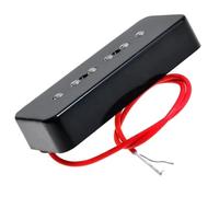ALFAAL Electric Guitar Single Coil Pickup Set Guitar Pickups P-90 Single Coil Pickups Bridge & Neck For EPI LP Electric Guitar Black/Yellow/Sliver(Black)