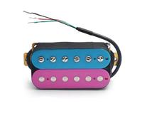ALFAAL Electric Guitar Single Coil Pickup Set Humbucker Electric Guitar Pickup Coil Spliting Pickup Dual Coill Pickup 4Conduct Cable N-7.5K/B-15K Output Blue/Purple(A)