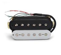 ALFAAL Electric Guitar Single Coil Pickup Set Humbucker Electric Guitar Pickup Coil Spliting Pickup Humbucker Dual Coill Pickup 4 Conduct Cable Guitar Accessories(A)