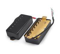 ALFAAL Electric Guitar Single Coil Pickup Set LP 7-String Guitar Brass Cover Humbucker Slotted Screw 8.5K 14K Coil Splitting Pickup For 7-String Electric Guitar(B)