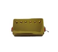 ALFAAL Electric Guitar Single Coil Pickup Set LP Electric Guitar Pickup Open Brass Shell Guitar EQ Gold Plated Silver Plated Pickup 50# 52#(B,52 Bridge)