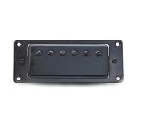 ALFAAL Electric Guitar Single Coil Pickup Set Mini 6 Hole Electric Guitar Humbucker Pickup For LP Guitar Black/Gold/Chrome Neck And Bridge Are Universal(Black 1Pc)
