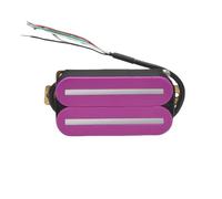 ALFAAL Electric Guitar Single Coil Pickup Set Music Lovers Dual Blade Electric Guitar With Steel Pole Humbucker Pickup Ceramic 4-Wires Guitar Parts 57mm Multi Color(H)