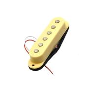 ALFAAL Electric Guitar Single Coil Pickup Set Single Coil Pickup Neck/Middle/Bridge Position Electric Guitar Pickup Guitar Accessories(48mm Yellow)